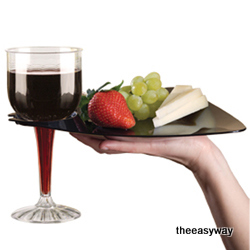 the easy way mingeltallrik svart 10 st plastic disposable christmas plates