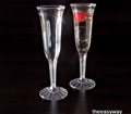 Räfflade champagneglas 8 st.