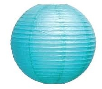 Papperslykta Blå. 30 cm