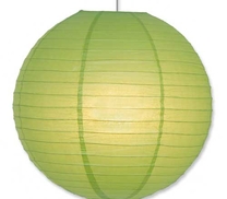 Papperslykta Grön. 40 cm
