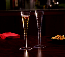 Fyrkantiga Champagneglas. 6 st.